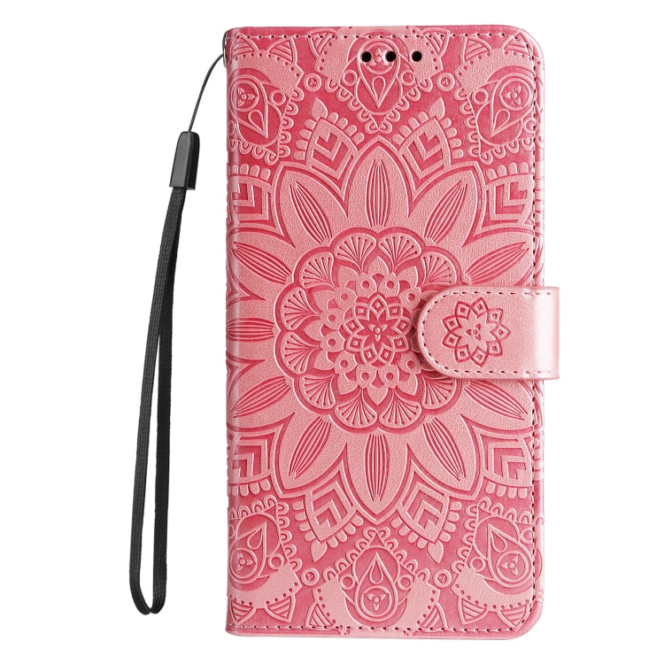 For Xiaomi Redmi 11A 4G/12C Embossed Sunflower Leather Phone Case(Rose Gold) - free shipping - PMC TechLife - Order now!