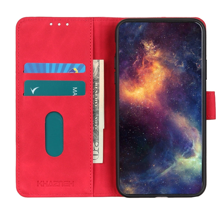 For Xiaomi Redmi Note 12 4G Global KHAZNEH Retro Texture Flip Leather Phone Case(Red) - free shipping - PMC TechLife - Order now!