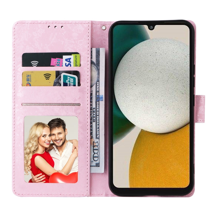 For Samsung Galaxy A34 5G Bronzing Painting RFID Leather Phone Case(Rose Flower) - free shipping - PMC TechLife - Order now!