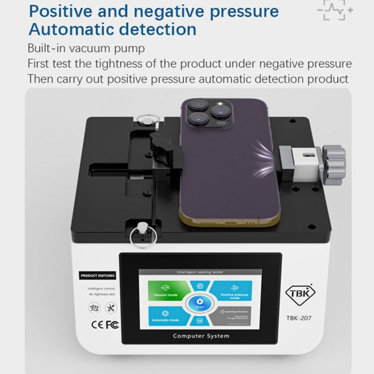TBK-207 Portable Intelligent Air Tightness Detector Built-in Vacuum Pump(EU Plug) - free shipping - PMC TechLife - Order now!