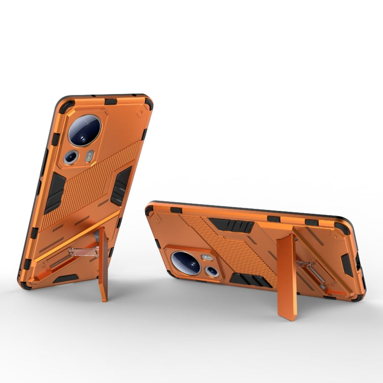 For Xiaomi 13 Lite Punk Armor 2 in 1 PC + TPU Shockproof Phone Case with Holder(Red) - free shipping - PMC TechLife - Order now!