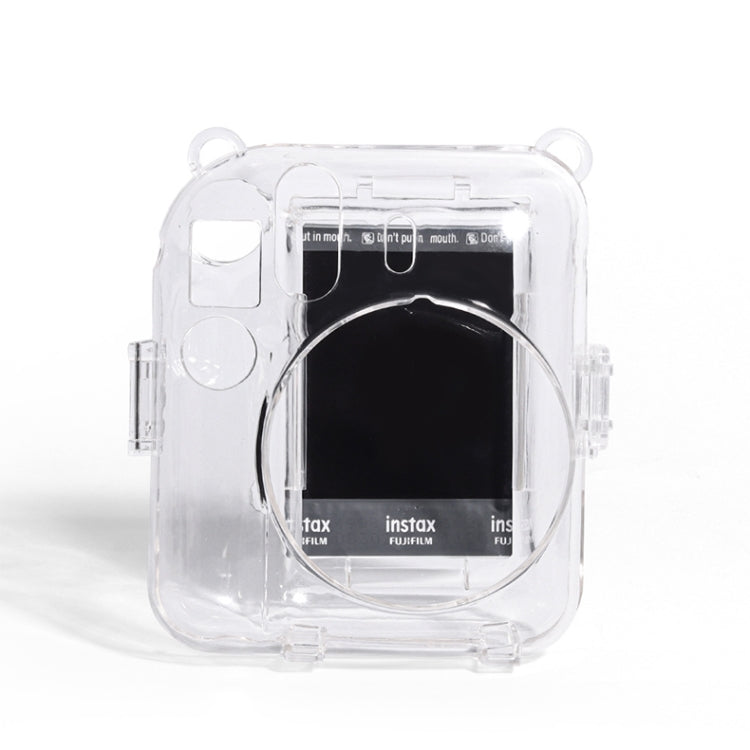 For FUJIFILM instax mini 12 Crystal Hard Acrylic Camera Case with Shoulder Strap(DIY Milk Cow) - Protective Case by PMC TechLife | Online Shopping South Africa | PMC TechLife