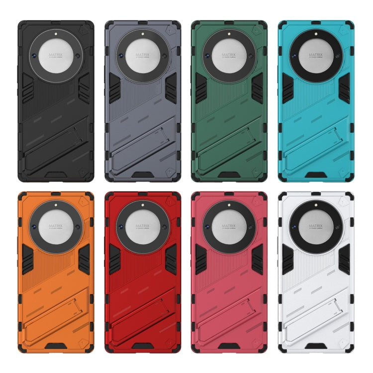 For Honor X9a/X40 5G/Magic5 Lite Punk Armor PC + TPU Phone Case with Holder(Blue) - free shipping - PMC TechLife - Order now!