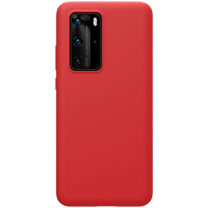 For Huawei P40 Pro NILLKIN Feeling Series Shockproof Liquid Silicone Protective Case(Red) - Huawei Cases by NILLKIN | Online Shopping South Africa | PMC Jewellery