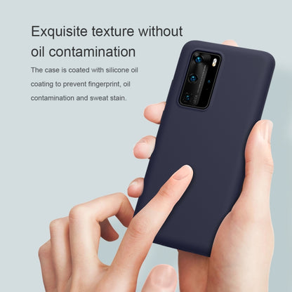 For Huawei P40 Pro NILLKIN Feeling Series Shockproof Liquid Silicone Protective Case(Blue) - Huawei Cases by NILLKIN | Online Shopping South Africa | PMC Jewellery