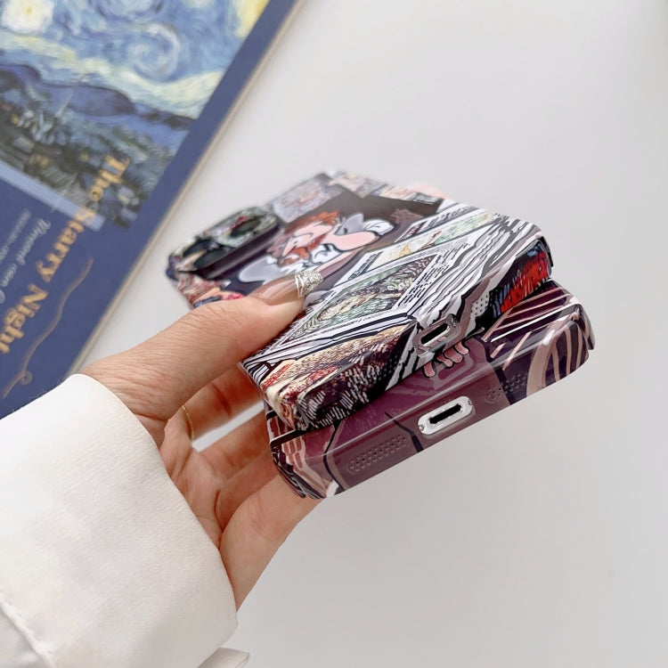 For iPhone 14 Pro Max Precise Hole Oil Painting Glossy PC Phone Case(Train) - free shipping - PMC TechLife - Order now!