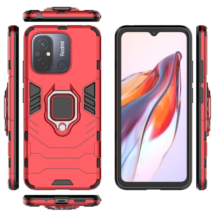 For Xiaomi Redmi 12C Magnetic Ring Holder PC + TPU Phone Case(Red) - free shipping - PMC TechLife - Order now!