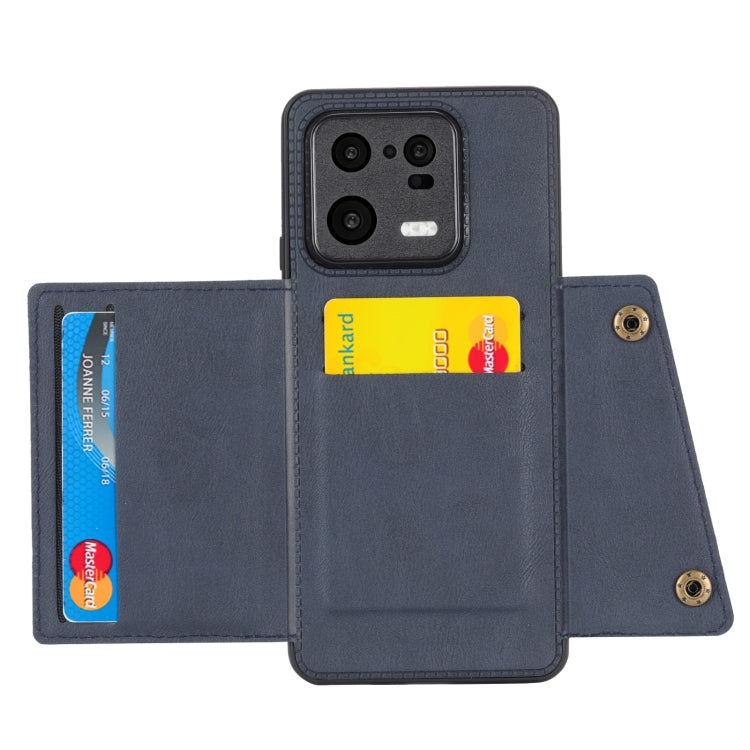 For Xiaomi 13 Double Buckle Magnetic Phone Case(Blue) - free shipping - PMC TechLife - Order now!