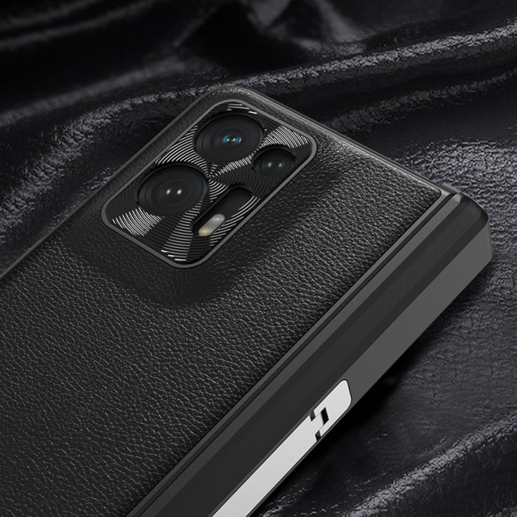 For OPPO Find N2 GKK Magnetic Hinge Flip Leather Phone Case with Holder(Black) - free shipping - PMC TechLife - Order now!