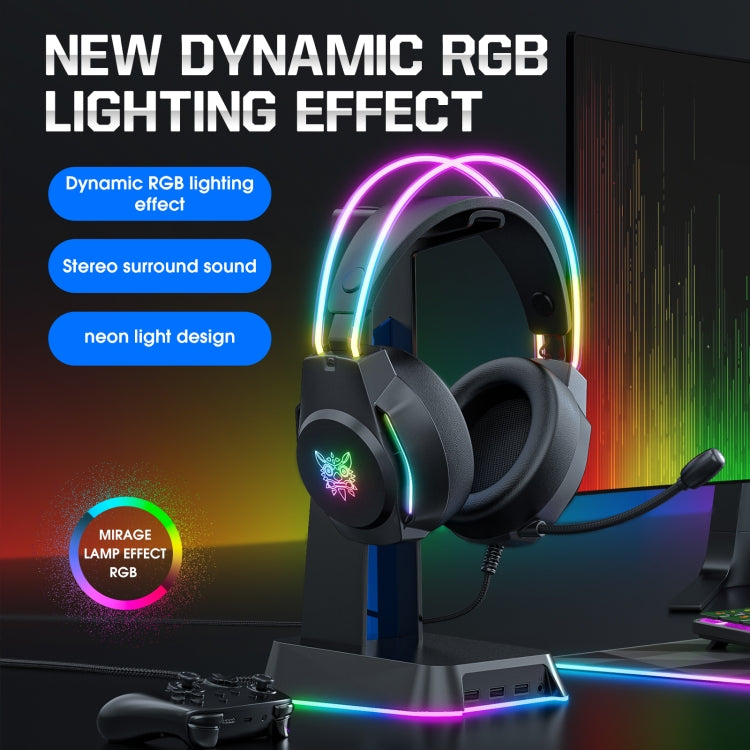 X26 USB+3.5mm RGB Wired Gaming Headset(Black) - Multimedia Headset by PMC Jewellery | Online Shopping South Africa | PMC Jewellery