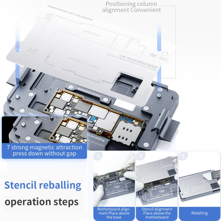 Qianli iSocket Motherboard Layered Test Fixture For iPhone 14 Series - free shipping - PMC TechLife - Order now!