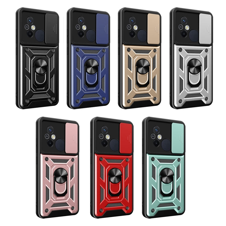 For Xiaomi Redmi 12C 4G / 11A Sliding Camera Cover Design TPU+PC Phone Case(Green) - Xiaomi Cases by PMC TechLife | Online Shopping South Africa | PMC TechLife | Buy Now Pay Later Mobicred