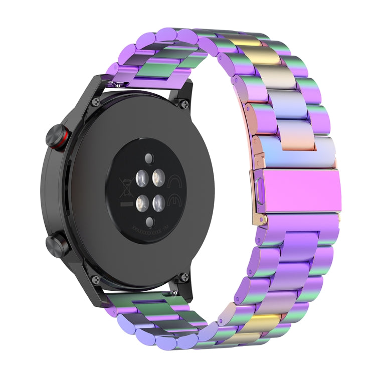 For Honor Watch GS 3i 22mm Three Bead Stainless Steel Metal Watch Band(Colorful) -  by PMC Jewellery | Online Shopping South Africa | PMC Jewellery