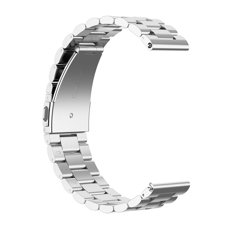 For Honor Watch GS 3i 22mm Three Bead Stainless Steel Metal Watch Band(Silver) -  by PMC Jewellery | Online Shopping South Africa | PMC Jewellery