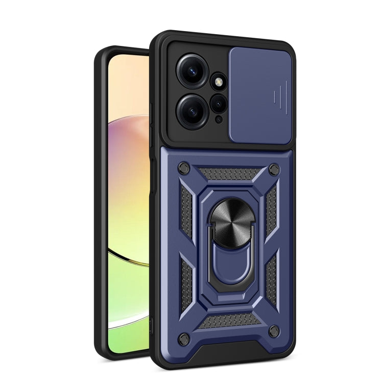 For Xiaomi Redmi Note 12 4G Global Sliding Camera Cover Design Phone Case(Blue) - free shipping - PMC TechLife - Order now!