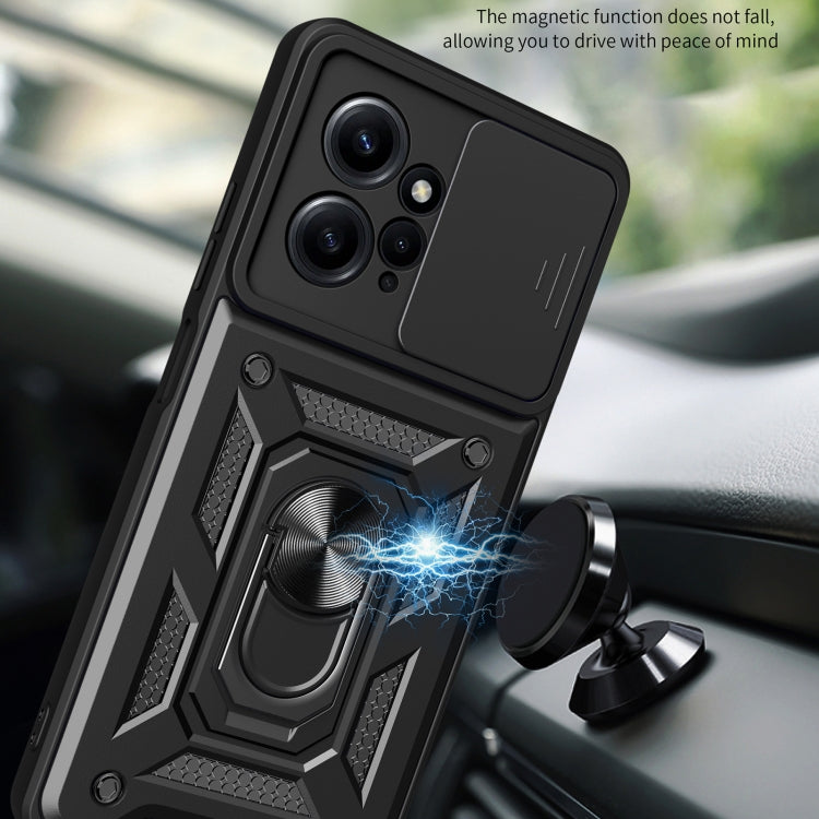 For Xiaomi Redmi Note 12 4G Global Sliding Camera Cover Design Phone Case(Red) - free shipping - PMC TechLife - Order now!