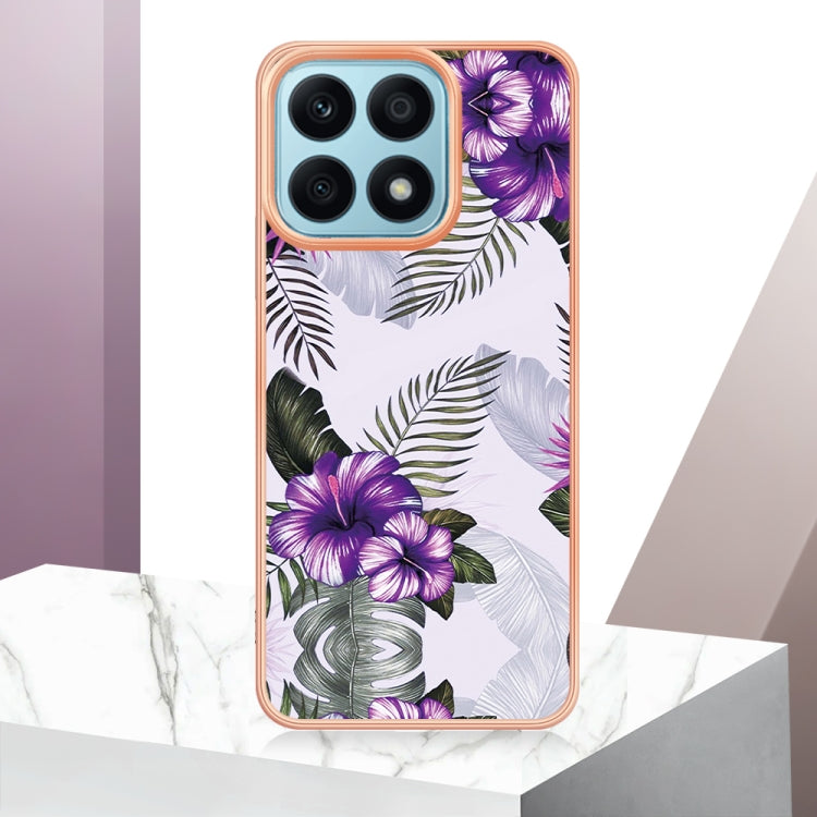 For Honor X8a Electroplating IMD TPU Phone Case(Purple Flower) - free shipping - PMC TechLife - Order now!