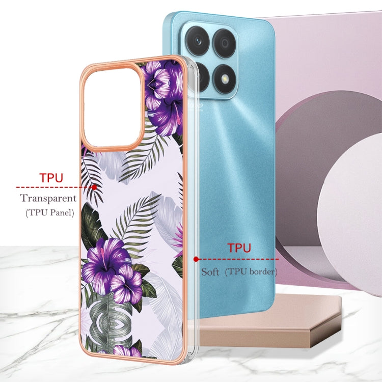 For Honor X8a Electroplating IMD TPU Phone Case(Purple Flower) - free shipping - PMC TechLife - Order now!