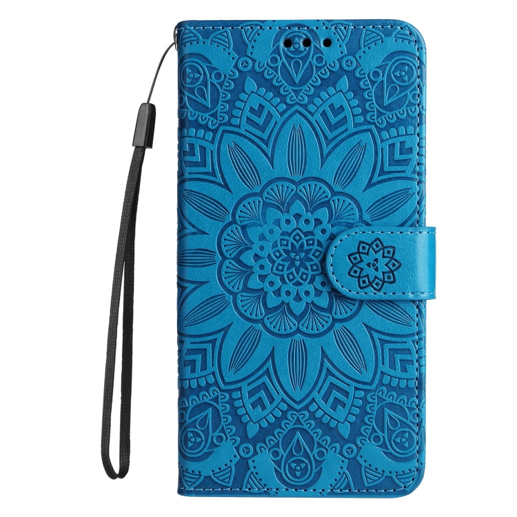 For Xiaomi Redmi Note 12 4G Global Embossed Sunflower Leather Phone Case(Blue) - free shipping - PMC TechLife - Order now!