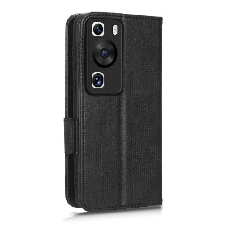 For Huawei P60 / P60 Pro Symmetrical Triangle Leather Phone Case(Black) - free shipping - PMC TechLife - Order now!