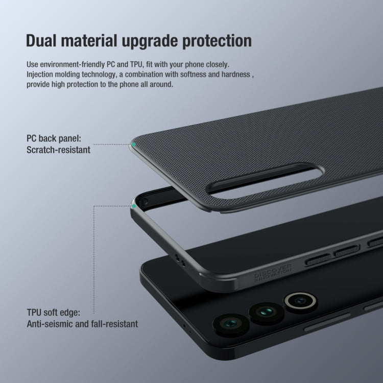 For Meizu 20 NILLKIN Frosted Shield Pro PC + TPU Phone Case(Black) - Meizu by NILLKIN | Online Shopping South Africa | PMC Jewellery