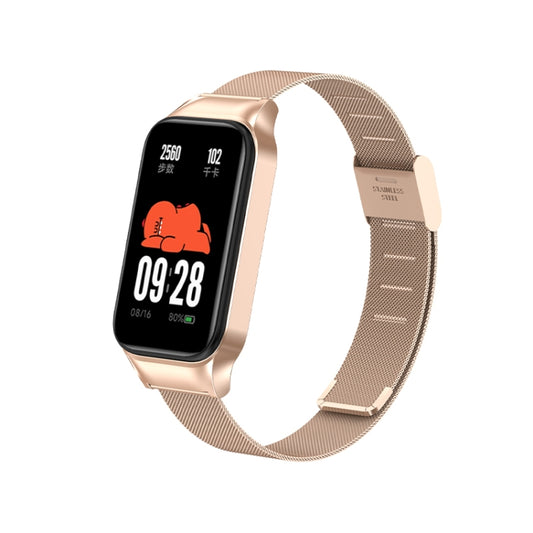 For Redmi Band 2 Milan Buckle Metal Watch Band(Rose Gold) - Smart Wear by PMC Jewellery | Online Shopping South Africa | PMC Jewellery