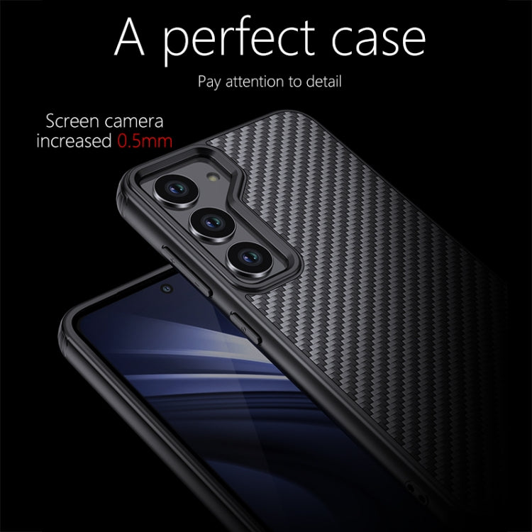 For Samsung Galaxy S23+ 5G wlons Magsafe Carbon Fiber Kevlar TPU Phone Case(Black) - Galaxy S23+ 5G Cases by wlons | Online Shopping South Africa | PMC Jewellery