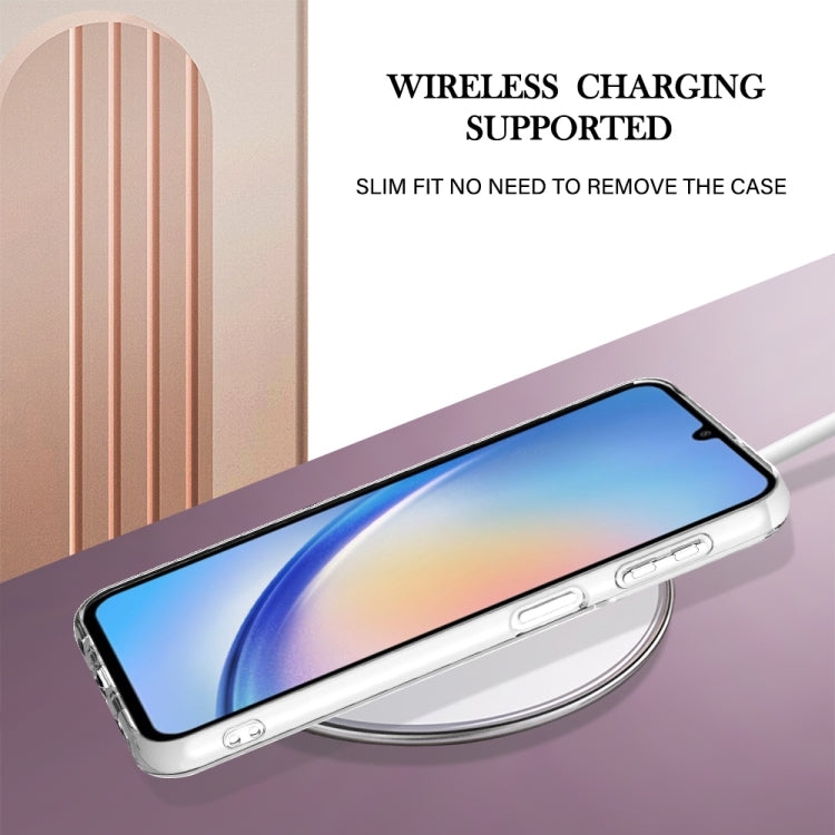 For Samsung Galaxy A24 Electroplating Marble Dual-side IMD Phone Case(Purple 002) - free shipping - PMC TechLife - Order now!
