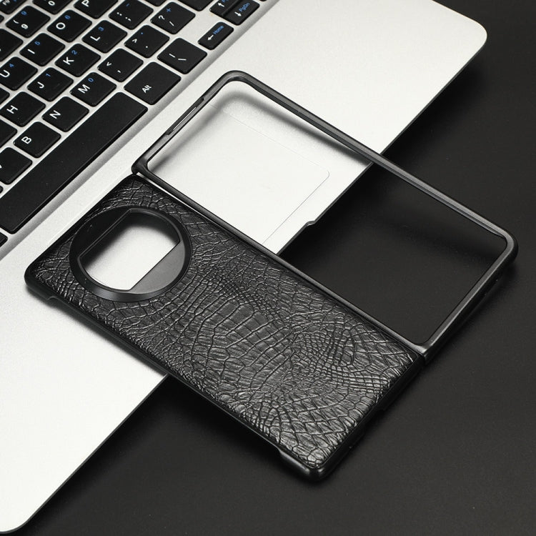 For Huawei Mate X3 Crocodile Texture Phone Case(Black) - Huawei Cases by PMC TechLife | Online Shopping South Africa | PMC TechLife | Buy Now Pay Later Mobicred