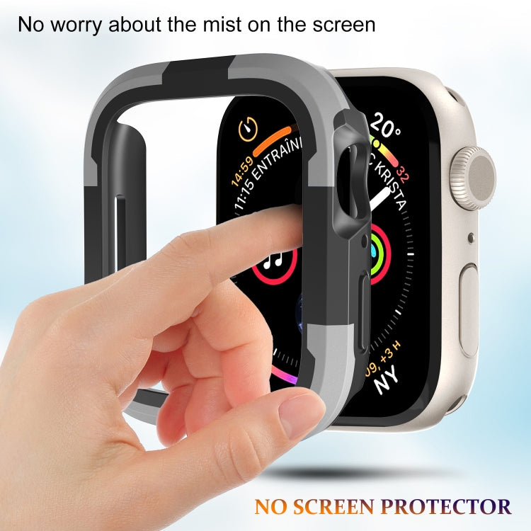 For Apple Watch Series 8 & 7 41mm Armor Frame Watch Case(Grey) - Smart Wear by PMC TechLife | Online Shopping South Africa | PMC TechLife
