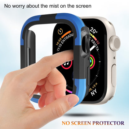 For Apple Watch Series SE 2&6&SE&5&4 44mm Armor Frame Watch Case(Blue) - Smart Wear by PMC Jewellery | Online Shopping South Africa | PMC Jewellery