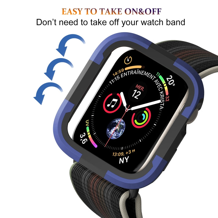 For Apple Watch Series 8 & 7 45mm Armor Frame Watch Case(Purple) - Smart Wear by PMC TechLife | Online Shopping South Africa | PMC TechLife