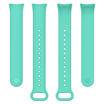 For Xiaomi Mi Band 8 Solid Color Silicone Plug Replacement Watch Band(Teal) - Smart Wear by PMC Jewellery | Online Shopping South Africa | PMC Jewellery