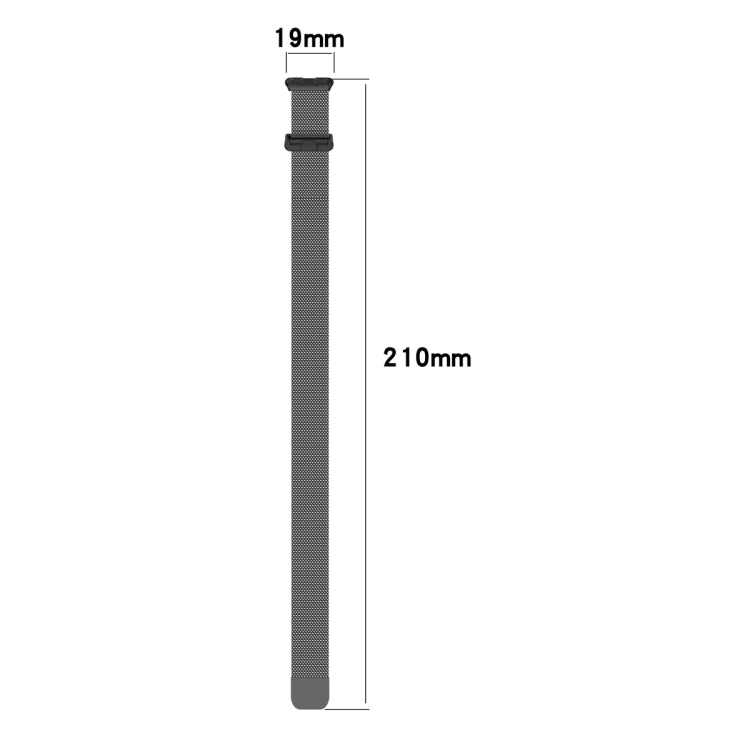 For Huawei Band 10 / 9 / 8 Milanese Metal Watch Band(Black) - Watch Bands by PMC TechLife | Online Shopping South Africa | PMC TechLife | Buy Now Pay Later Mobicred