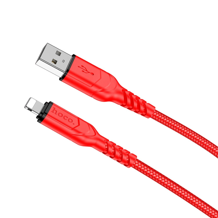 hoco X59 Victory 2.4A USB to 8 Pin Charging Data Dable, Length:2m(Red) - Normal Style Cable by hoco | Online Shopping South Africa | PMC Jewellery