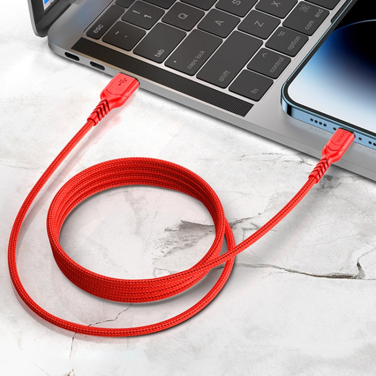 hoco X59 Victory 2.4A USB to 8 Pin Charging Data Dable, Length:2m(Red) - Normal Style Cable by hoco | Online Shopping South Africa | PMC Jewellery