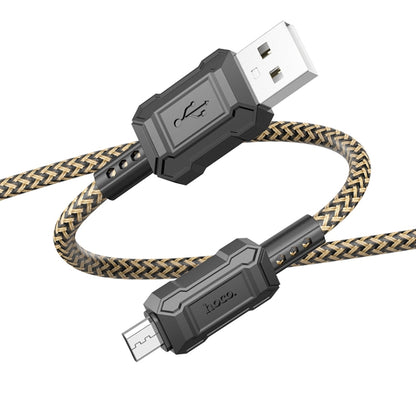 hoco X94 Leader 2.4A USB to Micro USB Charging Data Dable, Length:1m(Gold) - Micro USB Cable by hoco | Online Shopping South Africa | PMC Jewellery