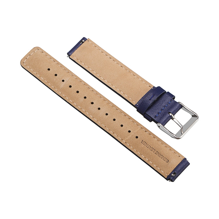 For Huawei Band 7 Glossy Leather Watch Band(Navy Blue) - Smart Wear by PMC Jewellery | Online Shopping South Africa | PMC Jewellery