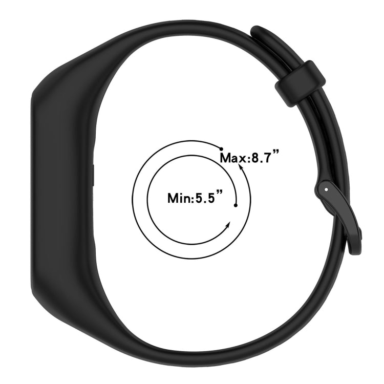 For Keep Band B2 Solid Color Integrated Silicone Watch Band(Black) - Smart Wear by PMC TechLife | Online Shopping South Africa | PMC TechLife