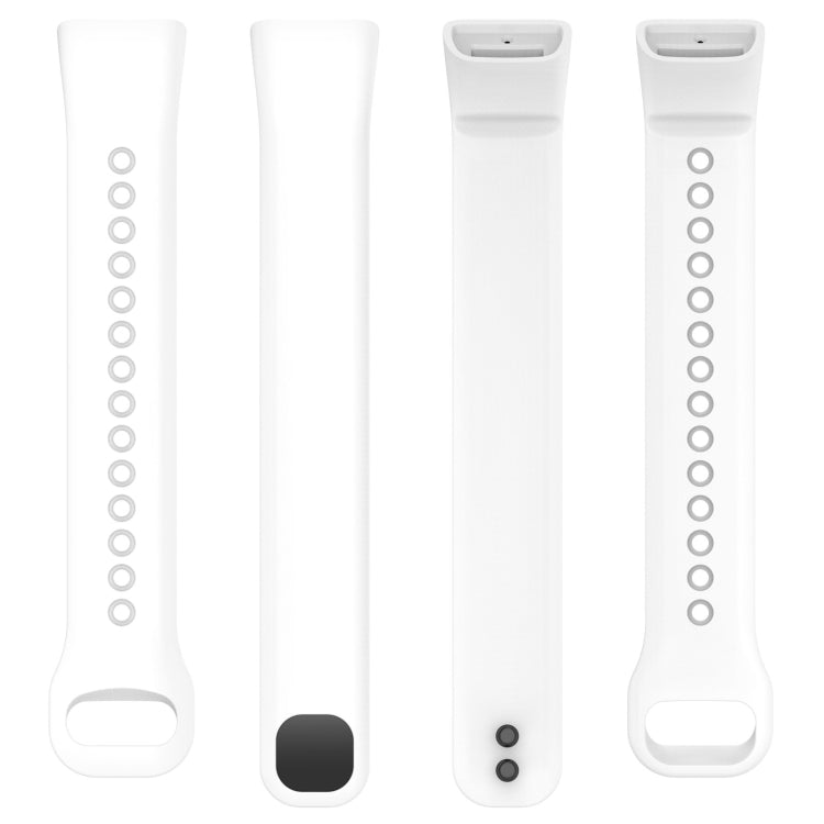 For Mambo Band 5 / 5S Solid Color Silicone Replacement Watch Band(White) - Smart Wear by PMC Jewellery | Online Shopping South Africa | PMC Jewellery