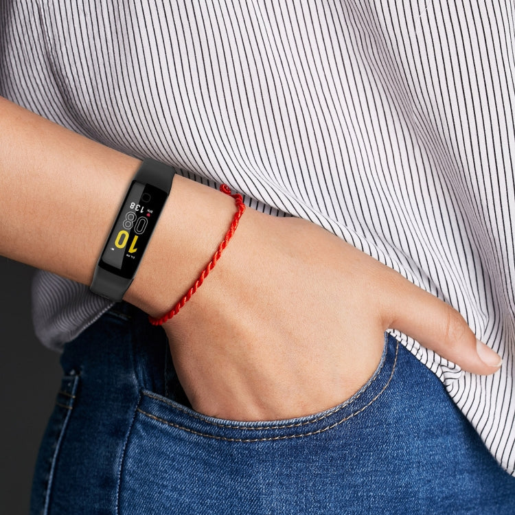 For Mambo Band 5 / 5S Solid Color Silicone Replacement Watch Band(Yellow) - Smart Wear by PMC TechLife | Online Shopping South Africa | PMC TechLife