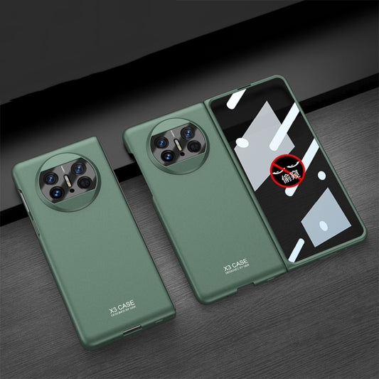 For Huawei Mate X3 GKK Peep-proof Integrated Ultra-thin Full Coverage Phone Flip Case(Green) - Huawei Cases by GKK | Online Shopping South Africa | PMC Jewellery