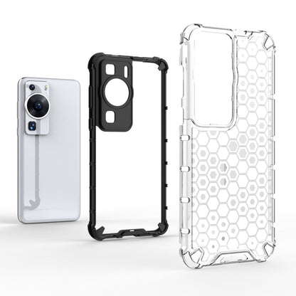 For Huawei P60 / P60 Pro Honeycomb Phone Case(Green) - Huawei Cases by PMC Jewellery | Online Shopping South Africa | PMC Jewellery