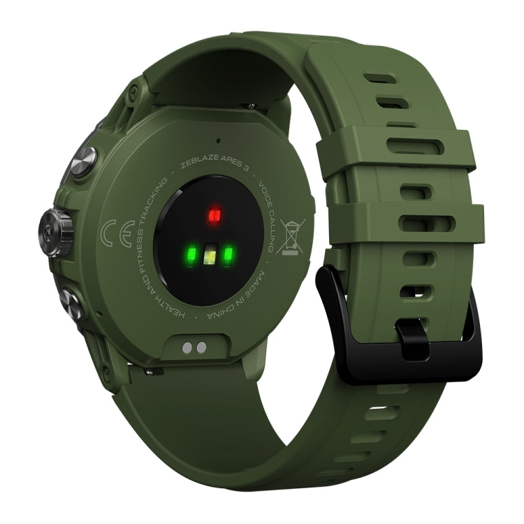 Zeblaze Ares 3 1.52 inch IPS Screen Smart Watch Supports Health Monitoring / Voice Calls(Wild Green) - Smart Watches by Zeblaze | Online Shopping South Africa | PMC Jewellery | Buy Now Pay Later Mobicred