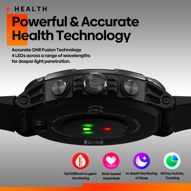 Zeblaze Ares 3 1.52 inch IPS Screen Smart Watch Supports Health Monitoring / Voice Calls(Meteorite Black) - Smart Watches by Zeblaze | Online Shopping South Africa | PMC Jewellery | Buy Now Pay Later Mobicred