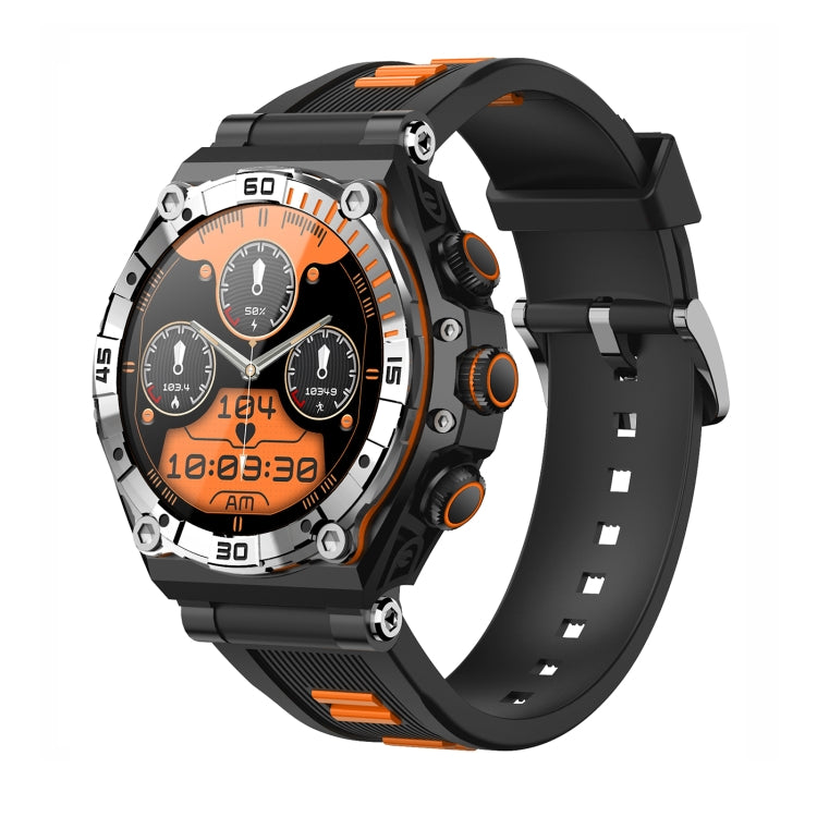 CT18 1.43 inch AMOLED Screen Smart Watch Supports Bluetooth Call/Blood Oxygen Detection(Orange) - Smart Watches by PMC Jewellery | Online Shopping South Africa | PMC Jewellery