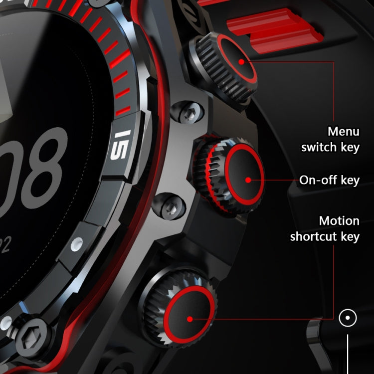 CT18 1.43 inch AMOLED Screen Smart Watch Supports Bluetooth Call/Blood Oxygen Detection(Red) -  by PMC TechLife | Online Shopping South Africa | PMC TechLife