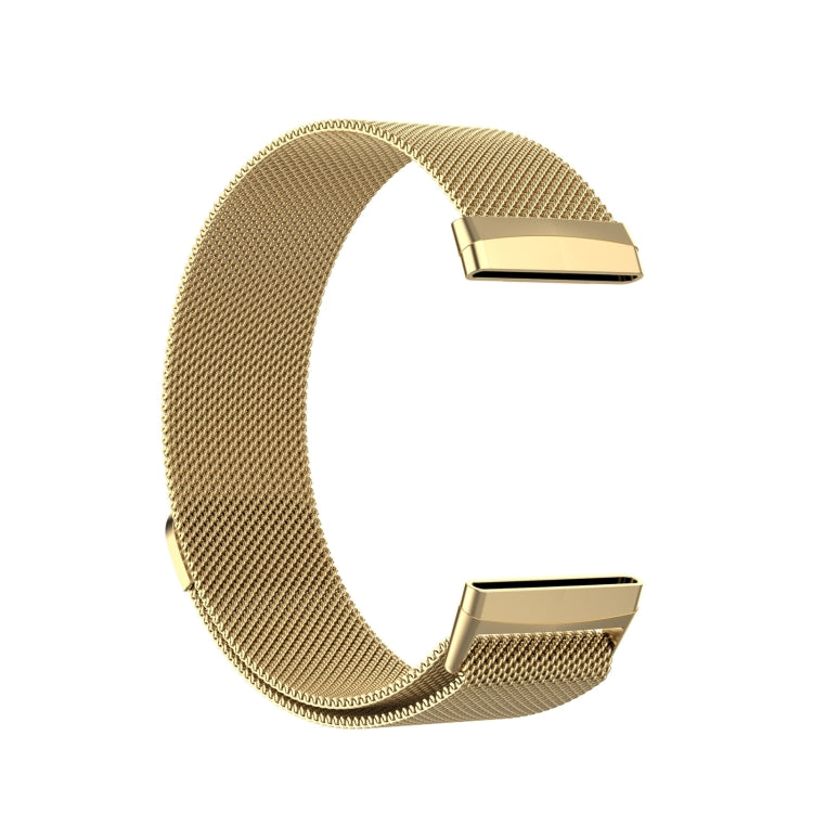For Fitbit Versa 4 Milanese Magnetic Metal Weave Watchband, Small Size(Gold) -  by PMC TechLife | Online Shopping South Africa | PMC TechLife