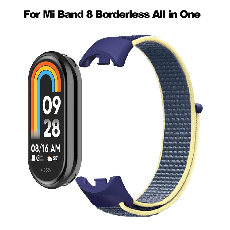 For Xiaomi Mi Band 8 Loop Nylon Replacement Watch Band(Pearl Powder) -  by PMC TechLife | Online Shopping South Africa | PMC TechLife
