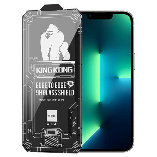 For iPhone 13 Pro Max WK WTP-066 King Kong Vacha 9D Curved HD Tempered Glass Film(Black) - iPhone 13 Pro Max Tempered Glass by WK | Online Shopping South Africa | PMC Jewellery | Buy Now Pay Later Mobicred